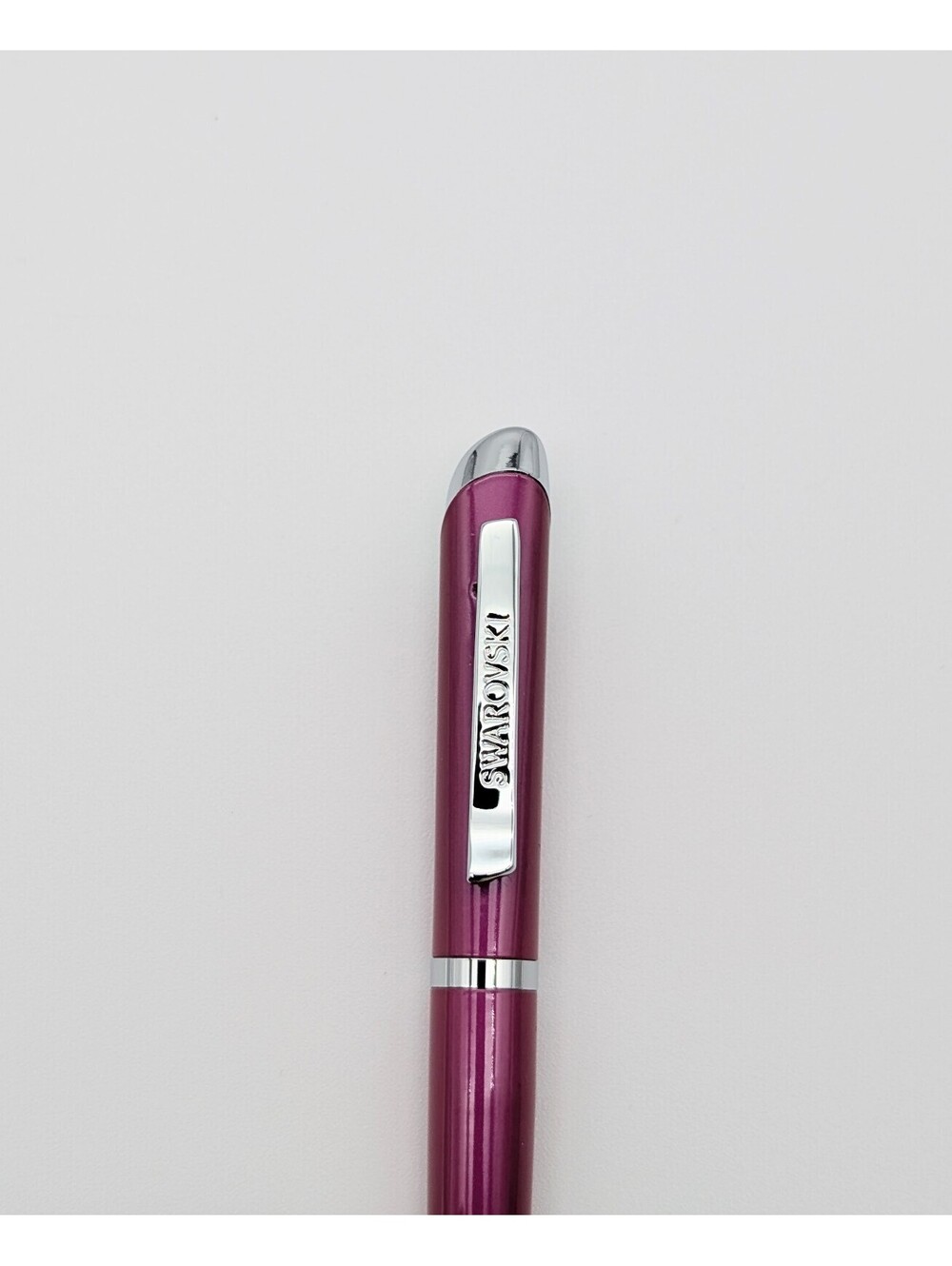 Swarovski Crystalline Ballpoint Pen - Vibrant Magenta & Chrome - No Box